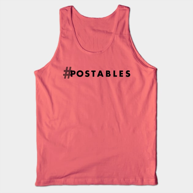 #POstable Hashtag (dark) Tank Top by Hallmarkies Podcast Store